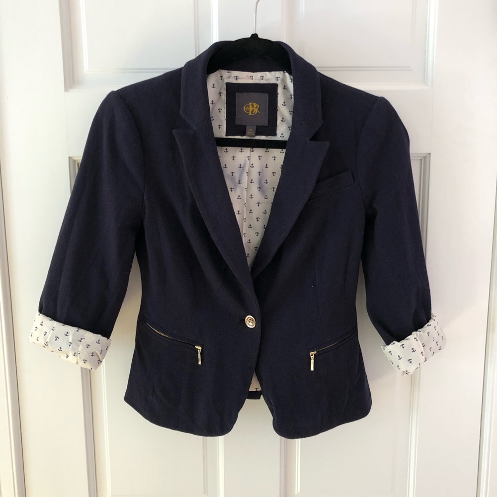 CBR Navy blue mid sleeve blazer